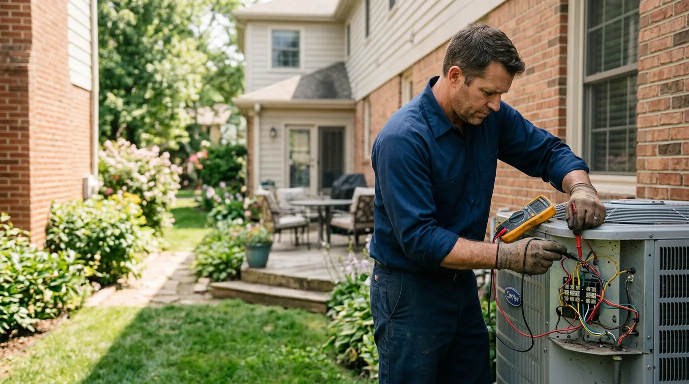 HVAC technician working near Monroe, LA